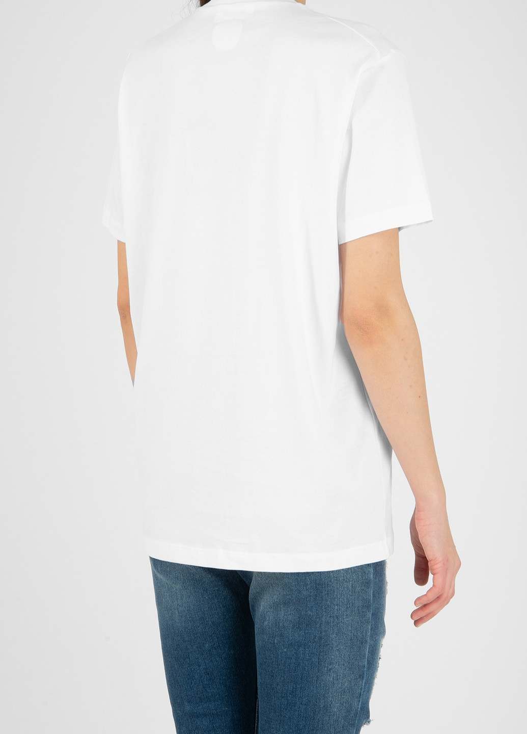 Белая летняя футболка Dsquared2