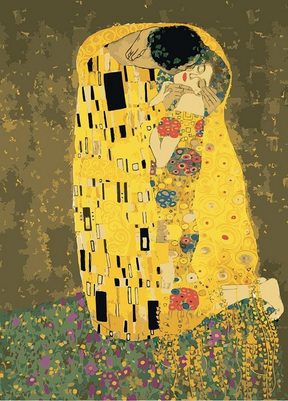Картина за номерами "Аура поцілунку 2" - Густав Клімт 40х50 см KHO4534 Идейка (229947947)