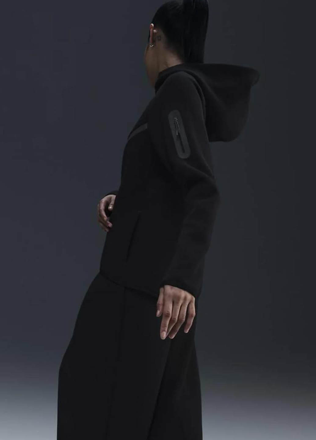 Кофта HV6747-010 Nike W NSW TCH FLC WR FZ HDY 2 (365688238)