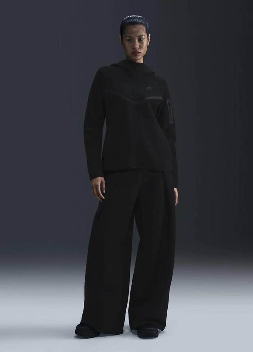 Кофта HV6747-010 Nike W NSW TCH FLC WR FZ HDY 2 (365688238)