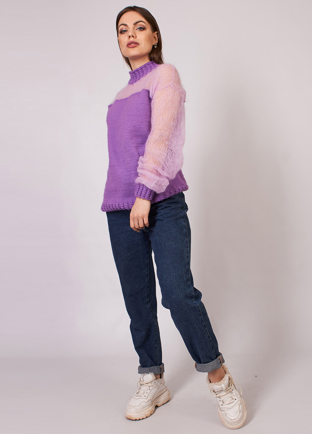 Фиолетовый демисезонный свитер Keslove