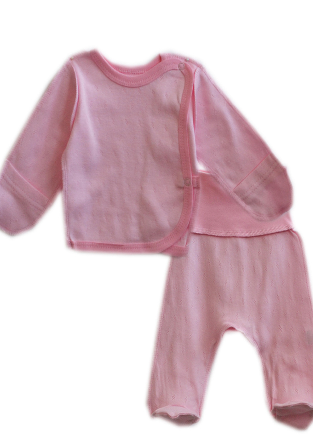 Розовый демисезонный комплект детский (ползуны+льоля длин.рукав)"радужное сияние" Витуся