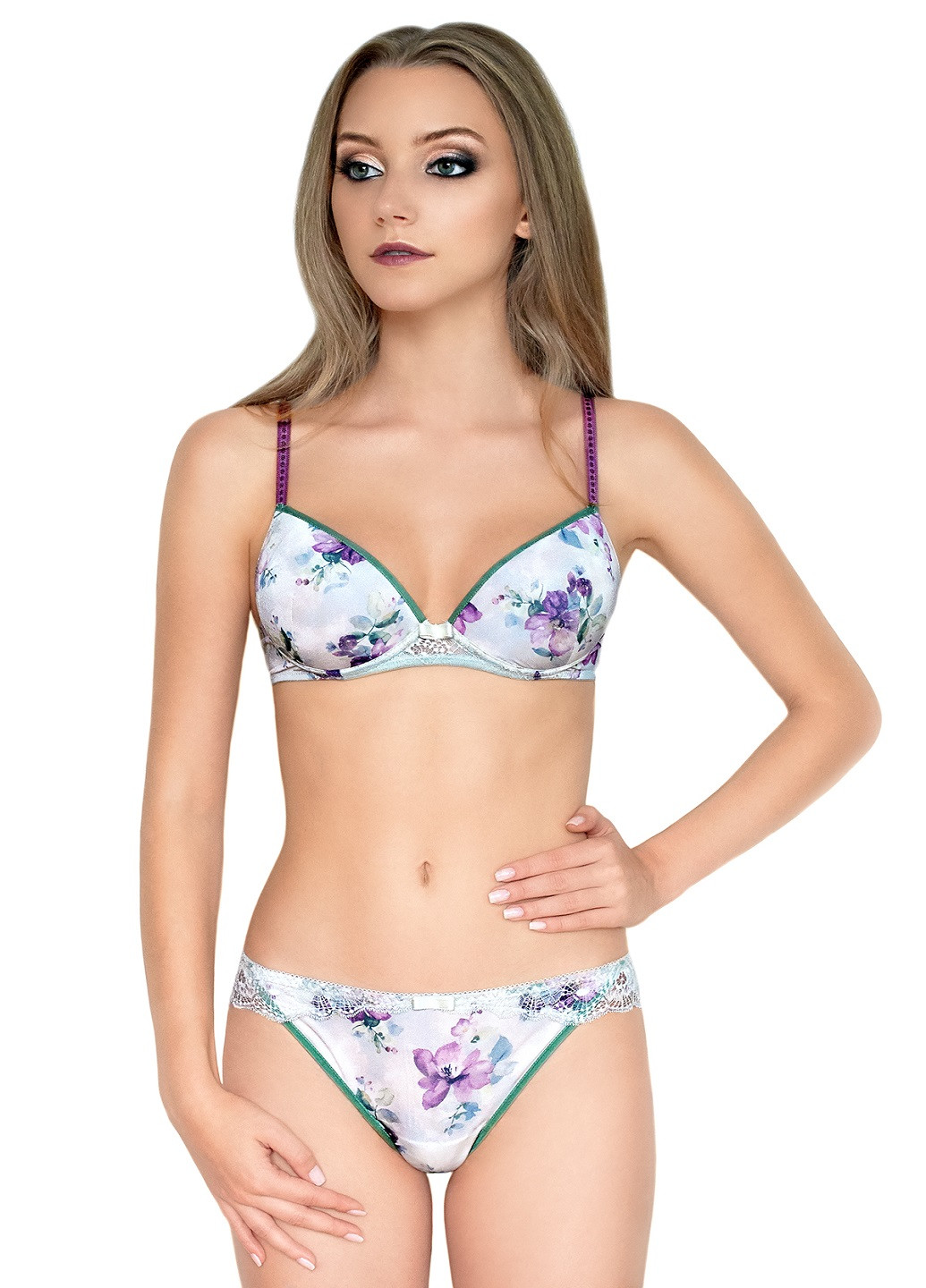 Фіолетовий бюстгалтер Sambario з кісточками