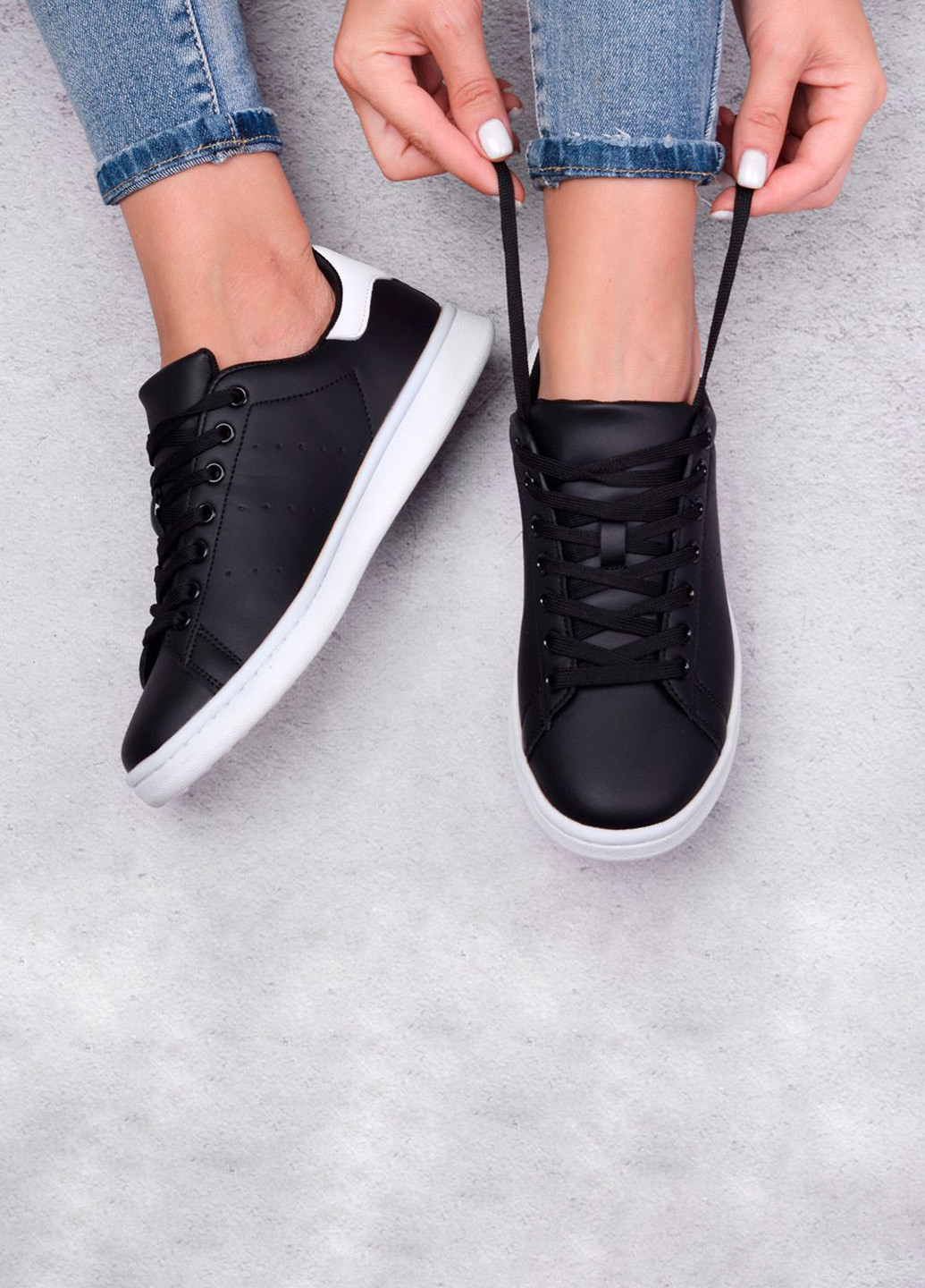 Черные кеды женские No Brand Кеды