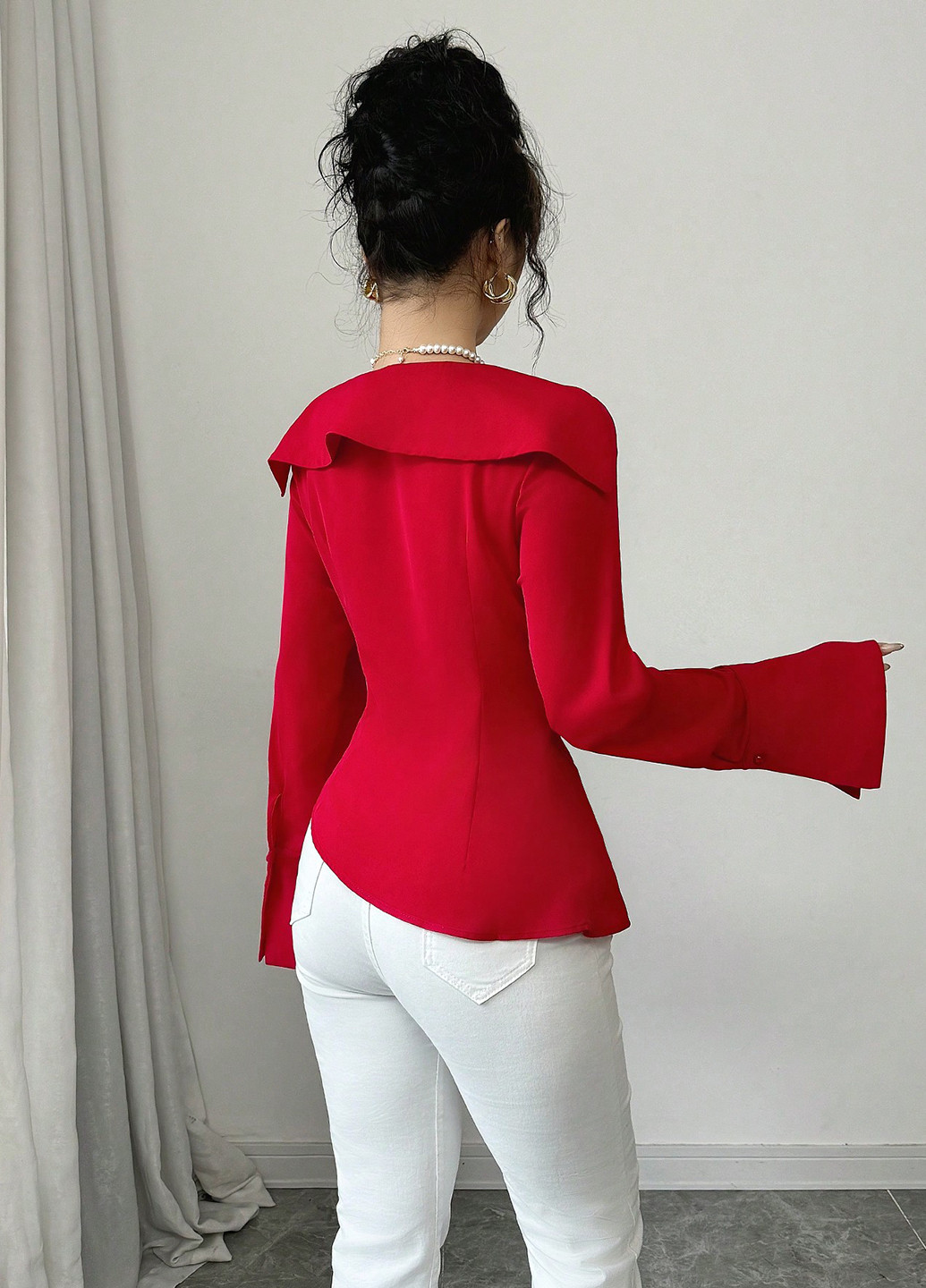 Красная блуза SHEIN