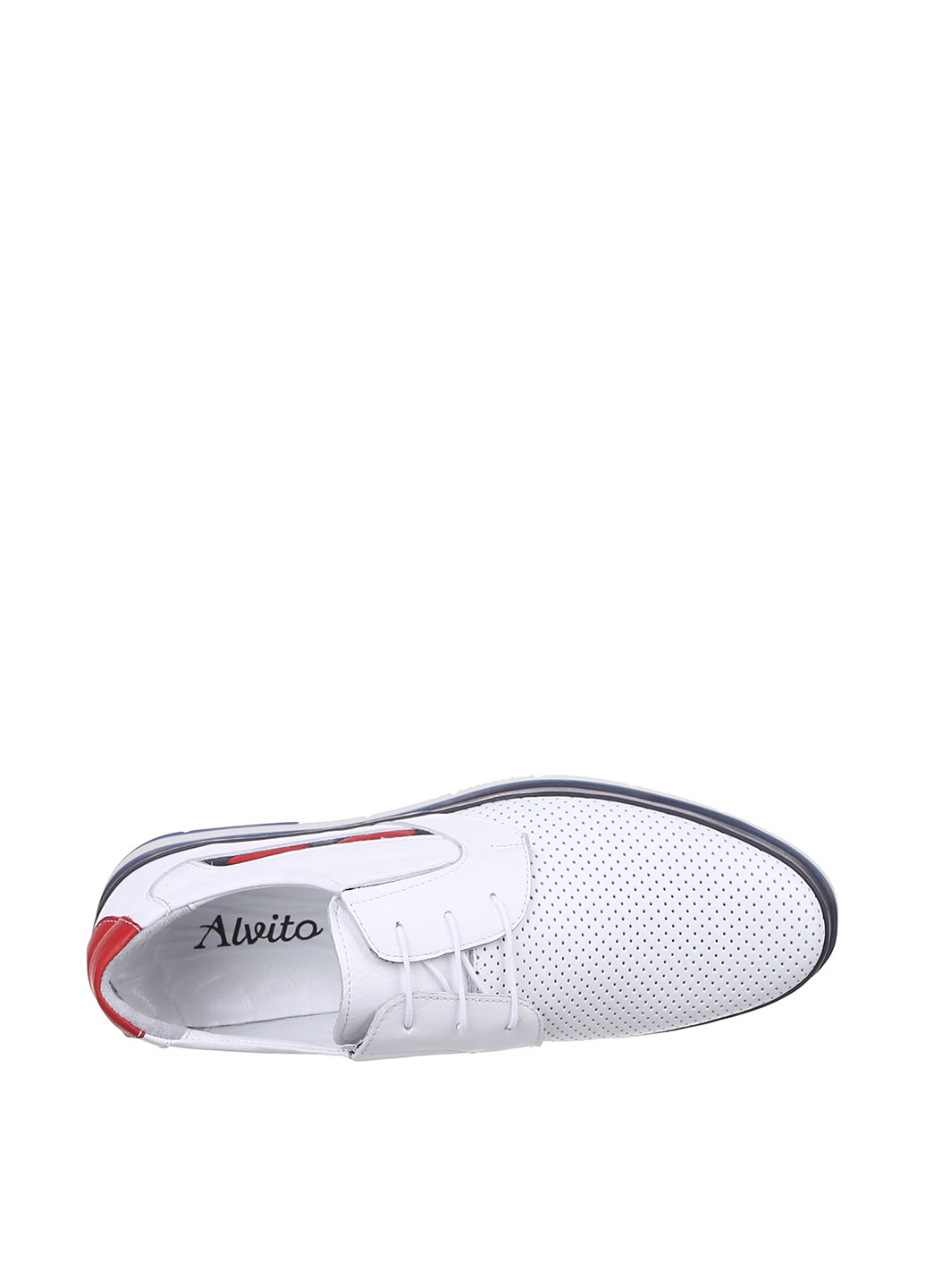 Белые кэжуал туфли Alvito на шнурках
