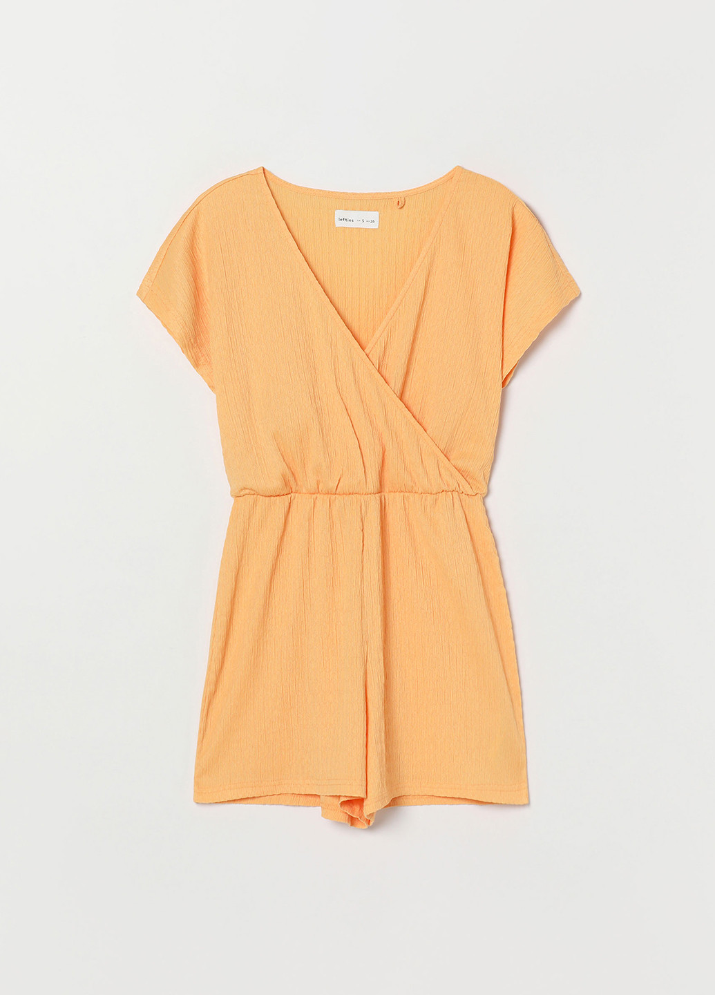 Комбинезон Lefties комбинезон-шорты однотонный жёлтый кэжуал полиэстер