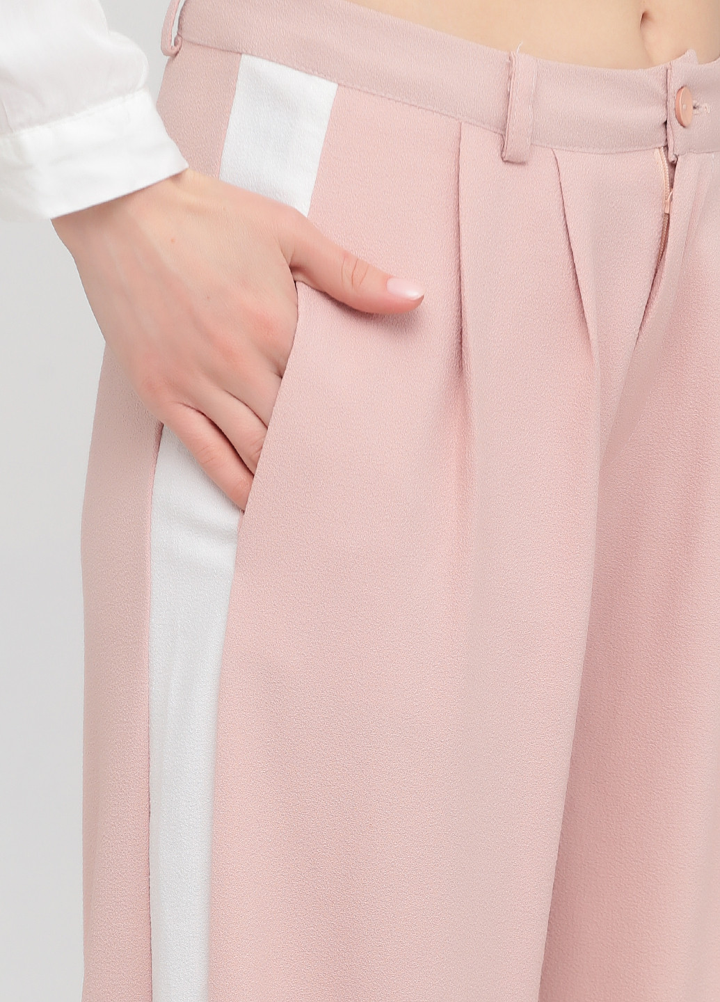 Розовые кэжуал летние палаццо брюки Bebe Plus