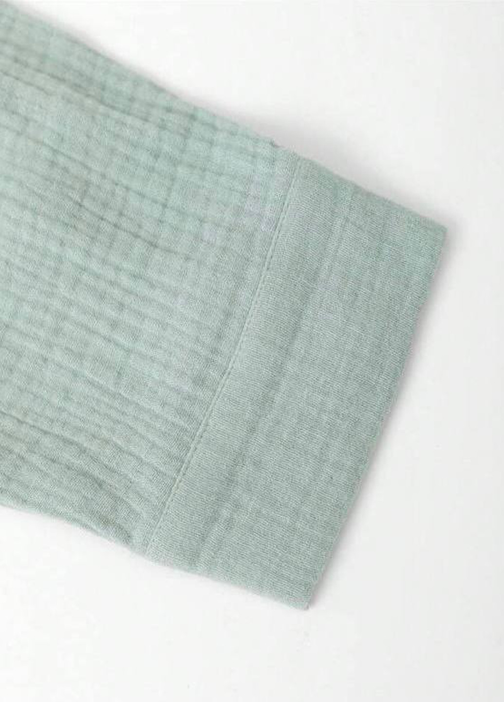 Светло-бирюзовая кэжуал рубашка однотонная Fashion