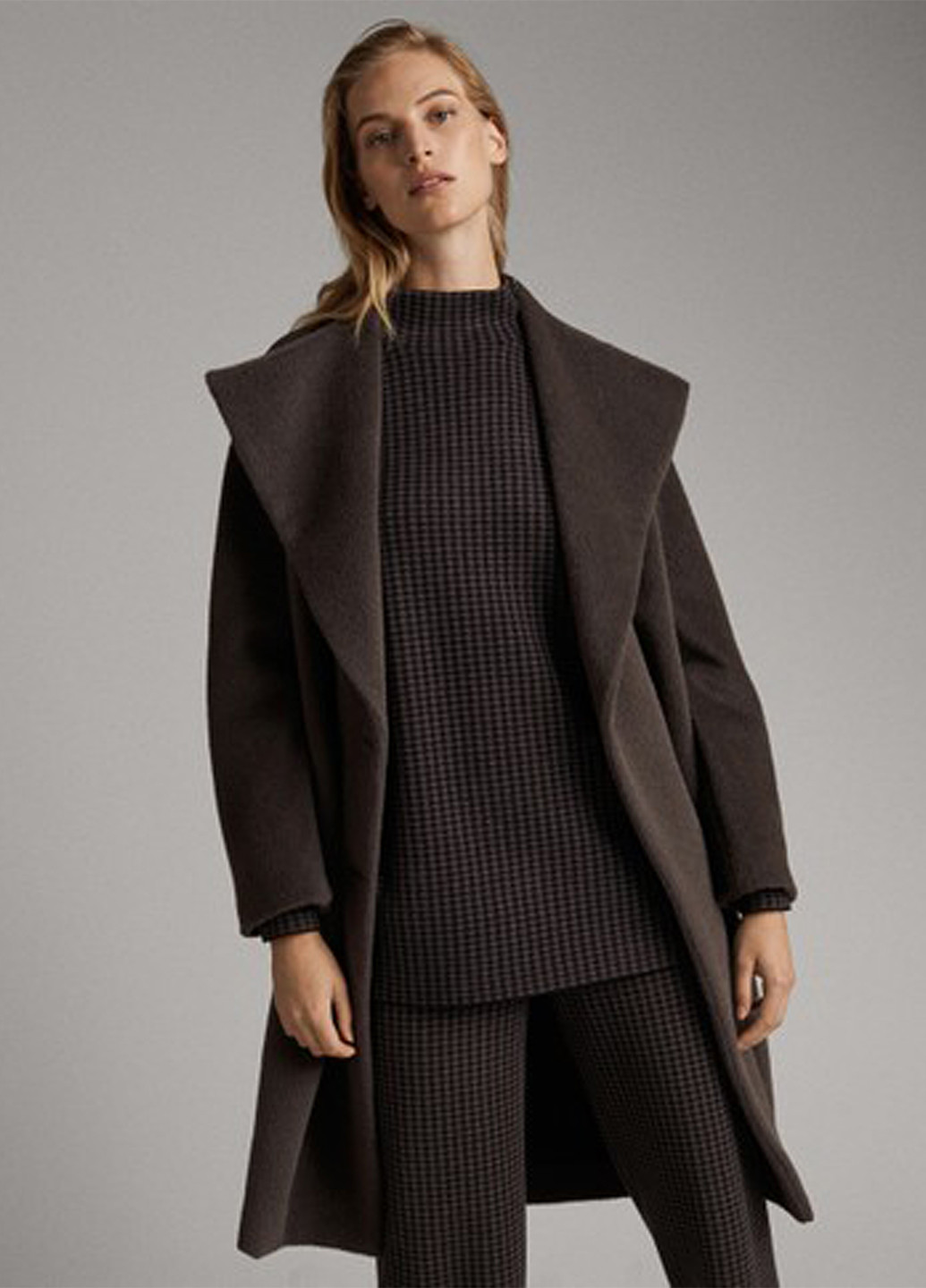 Темно-серый демисезонный свитер Massimo Dutti