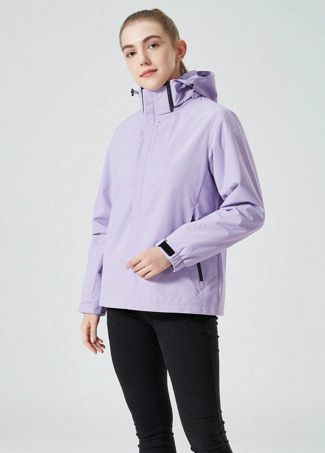 Сиреневая демисезонная куртка SHEIN