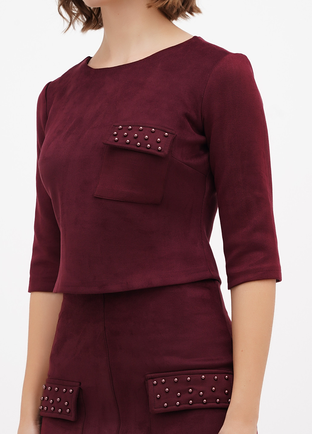 Бордова блуза Sassofono