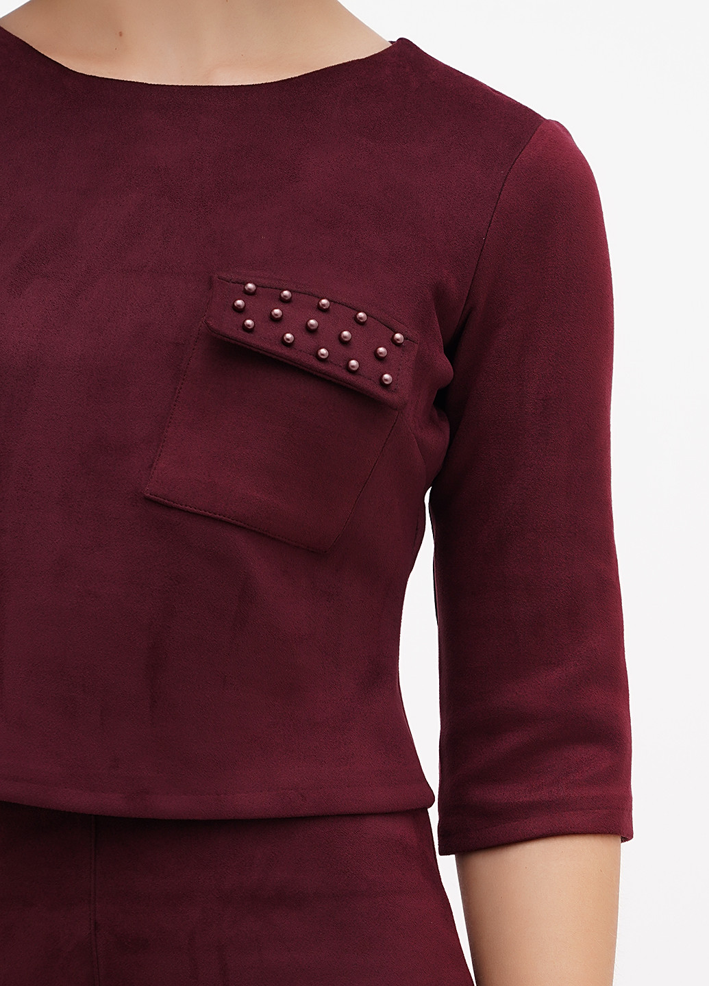 Бордова блуза Sassofono