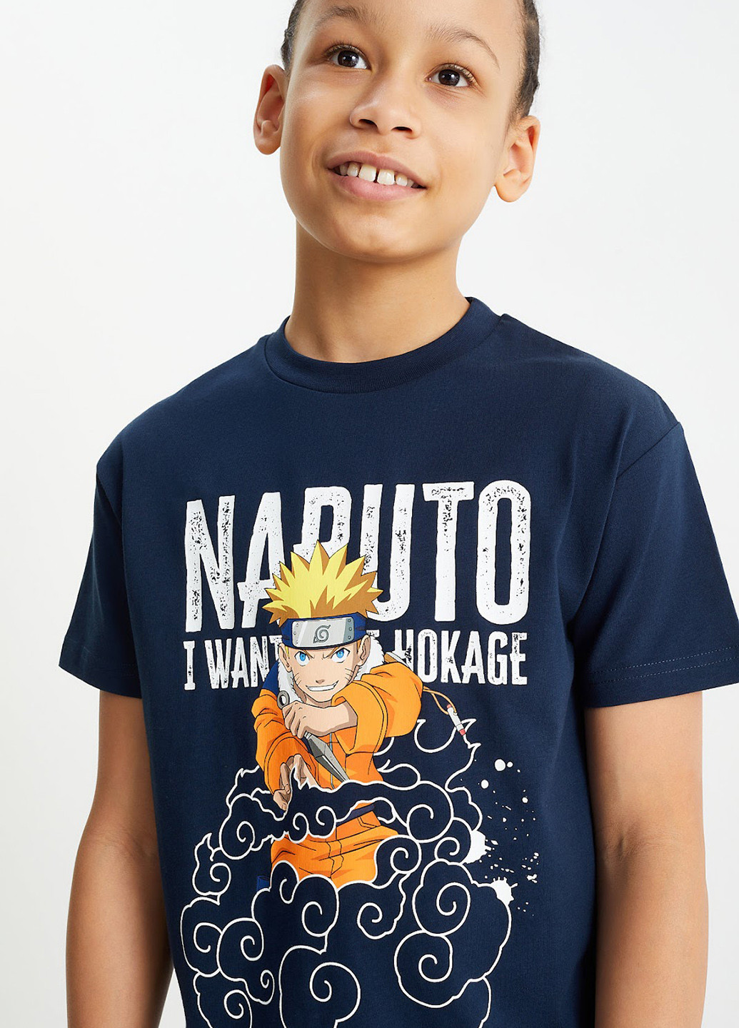 Темно-синяя летняя футболка C&A