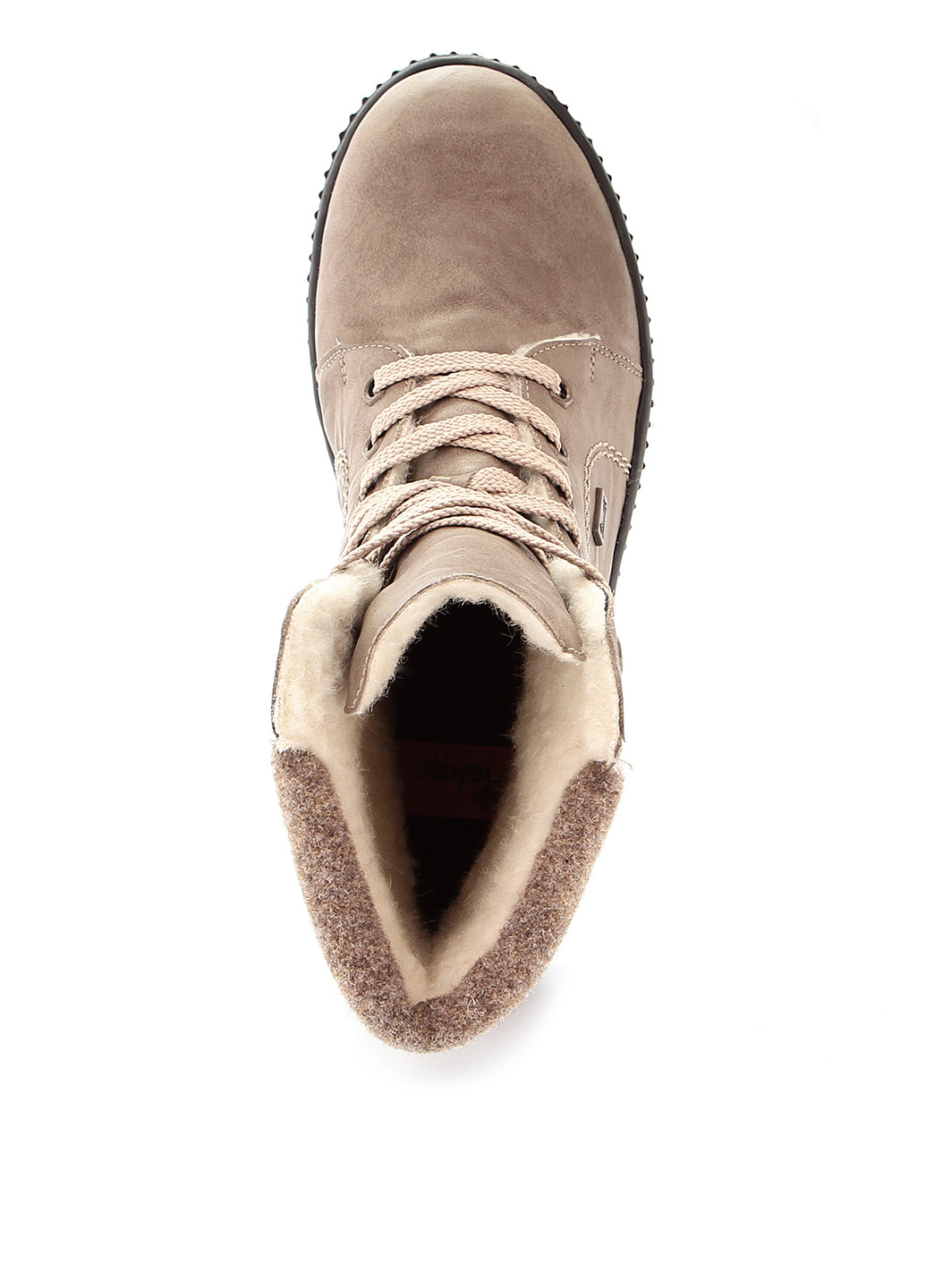 Зимние ботинки берцы Rieker без декора из искусственной кожи