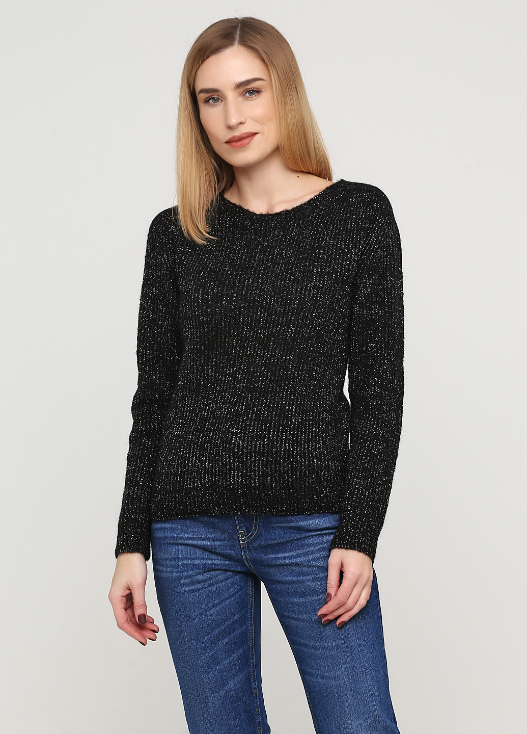 Чорний демісезонний светр пуловер Lola`s