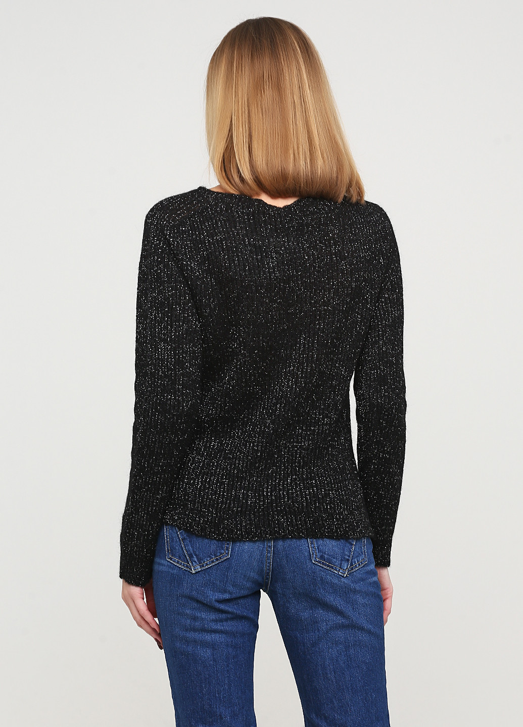 Черный демисезонный свитер пуловер Lola`s
