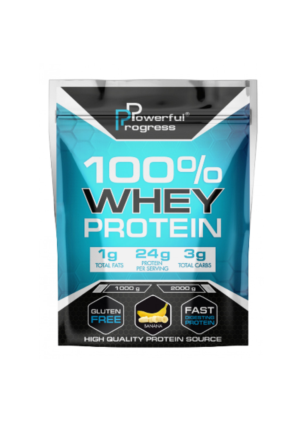 Протеин концентрат (24 грамма белка) 100% Whey Protein Instant - 2000g Pure Powerful Progress (254805184)