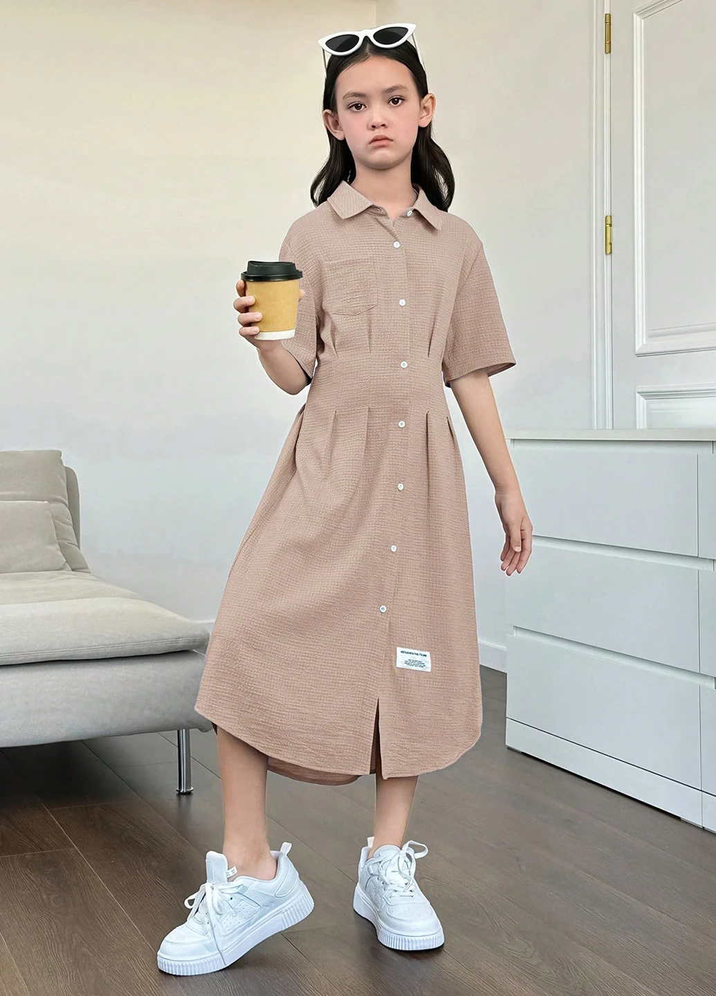 Бежева сукня SHEIN (316481439)