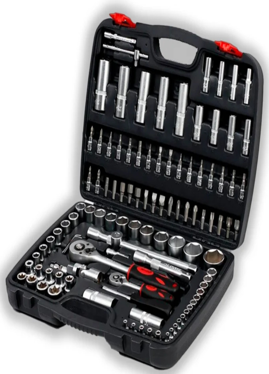 Набір головок ключів інструментів 1/4", 1/2" 108 предметів в чемодані (354634673-Т) Francesco Marconi (230586673)