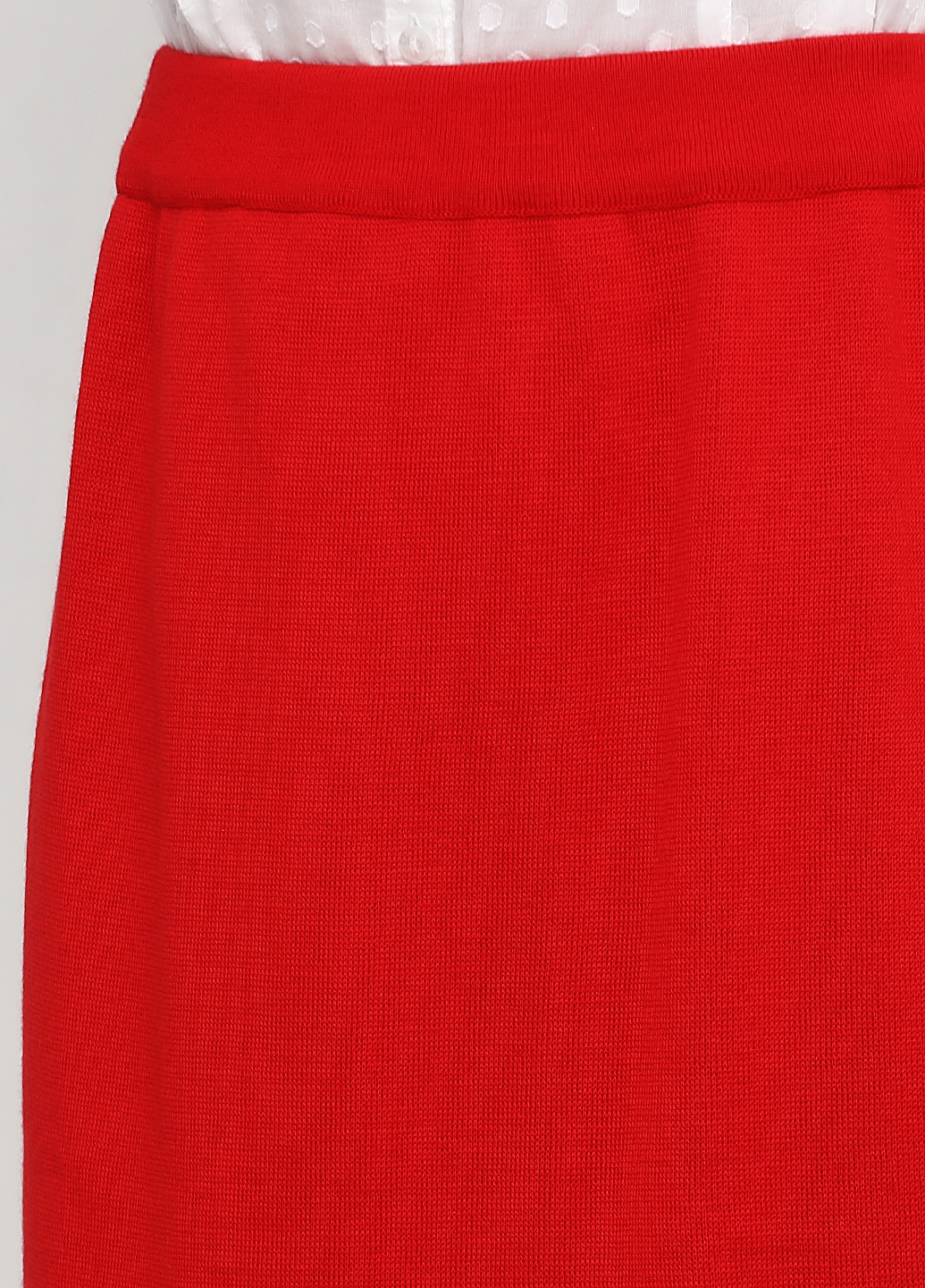 Красная кэжуал однотонная юбка Micha карандаш