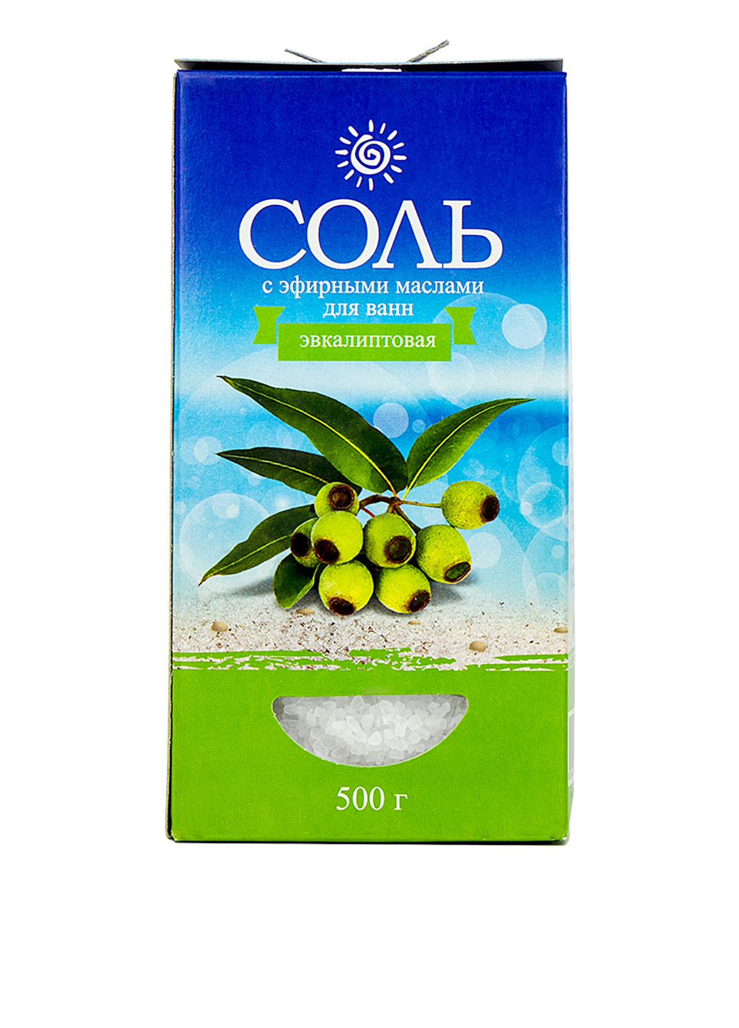 Соль морская с эфирным маслом эвкалипта, 500 г Карапуз (79091574)