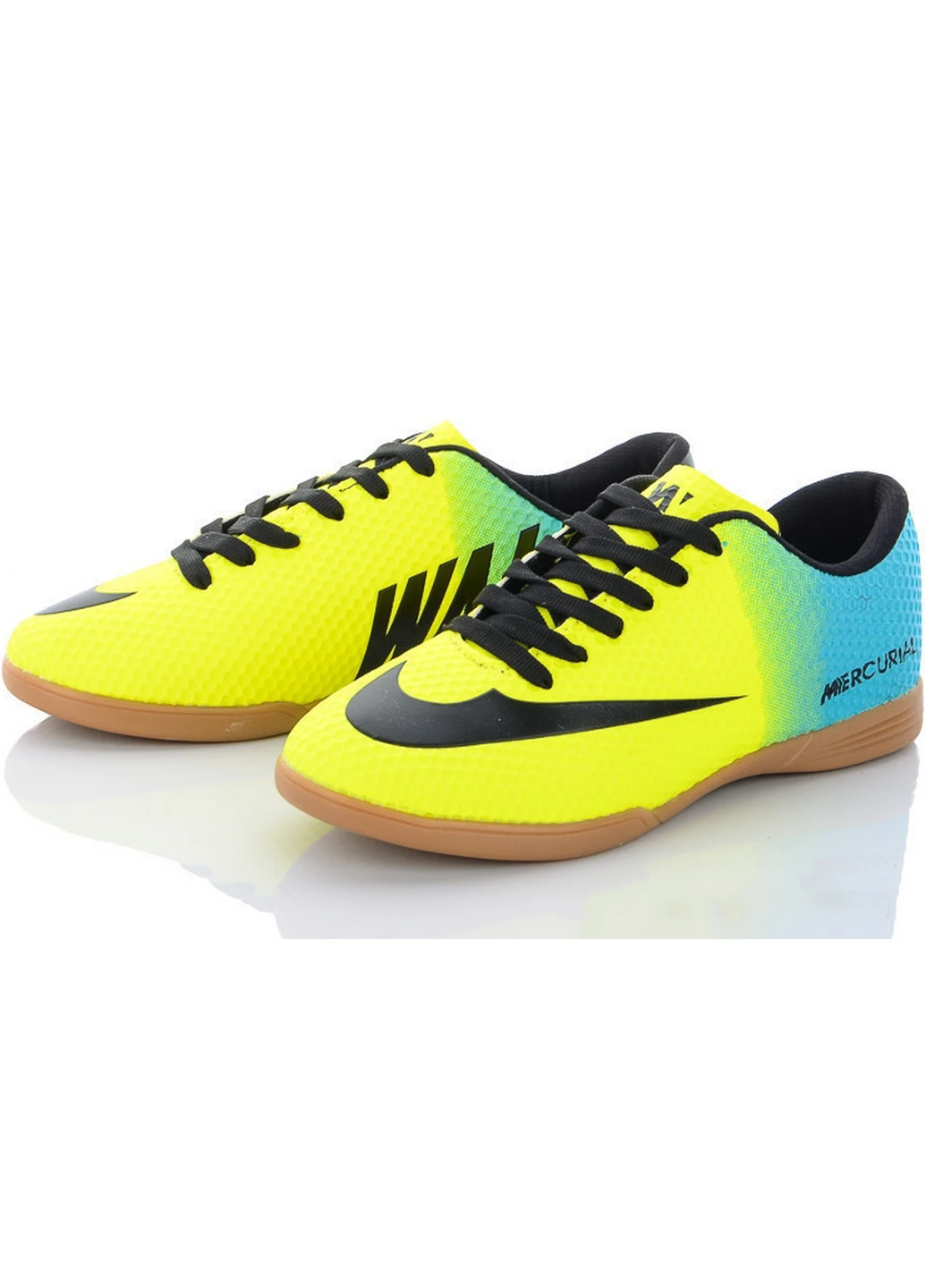 Желтые футзалки (бампы) на полиуретановой подошве b231-futsal-yellow 41 жёлтый Walked