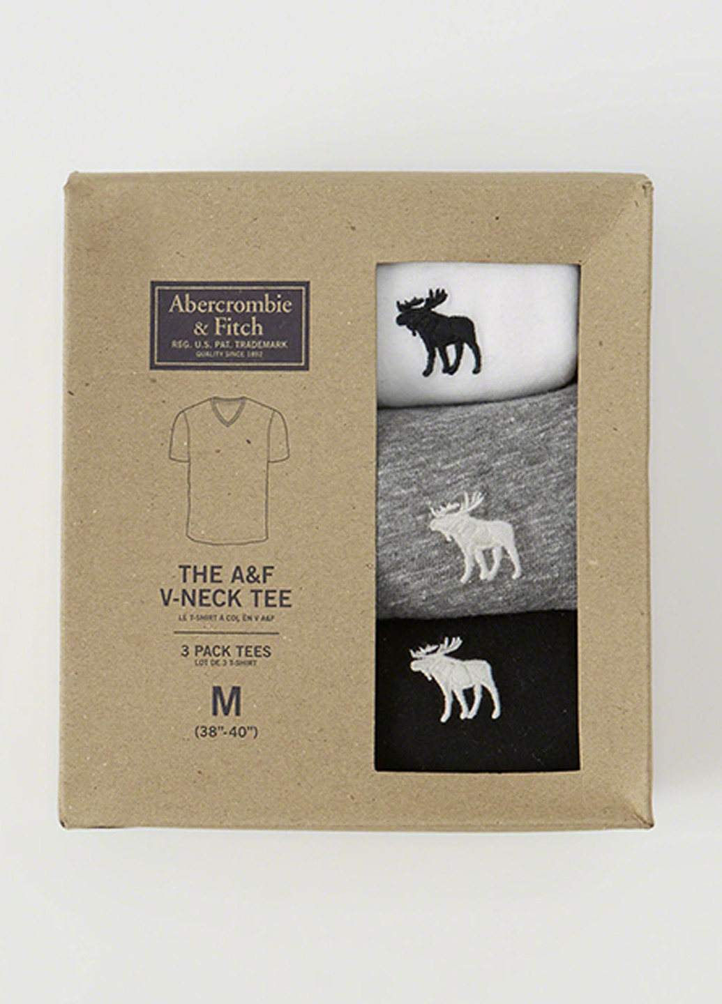 Комбинированная футболка (3 шт.) Abercrombie & Fitch