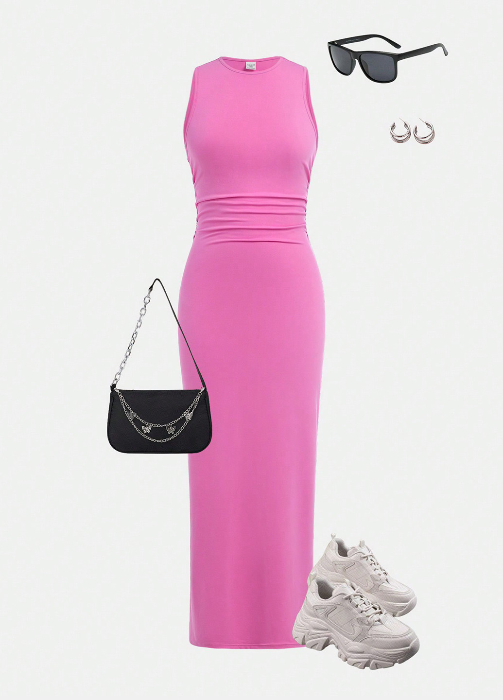 Рожева сукня SHEIN (331624095)