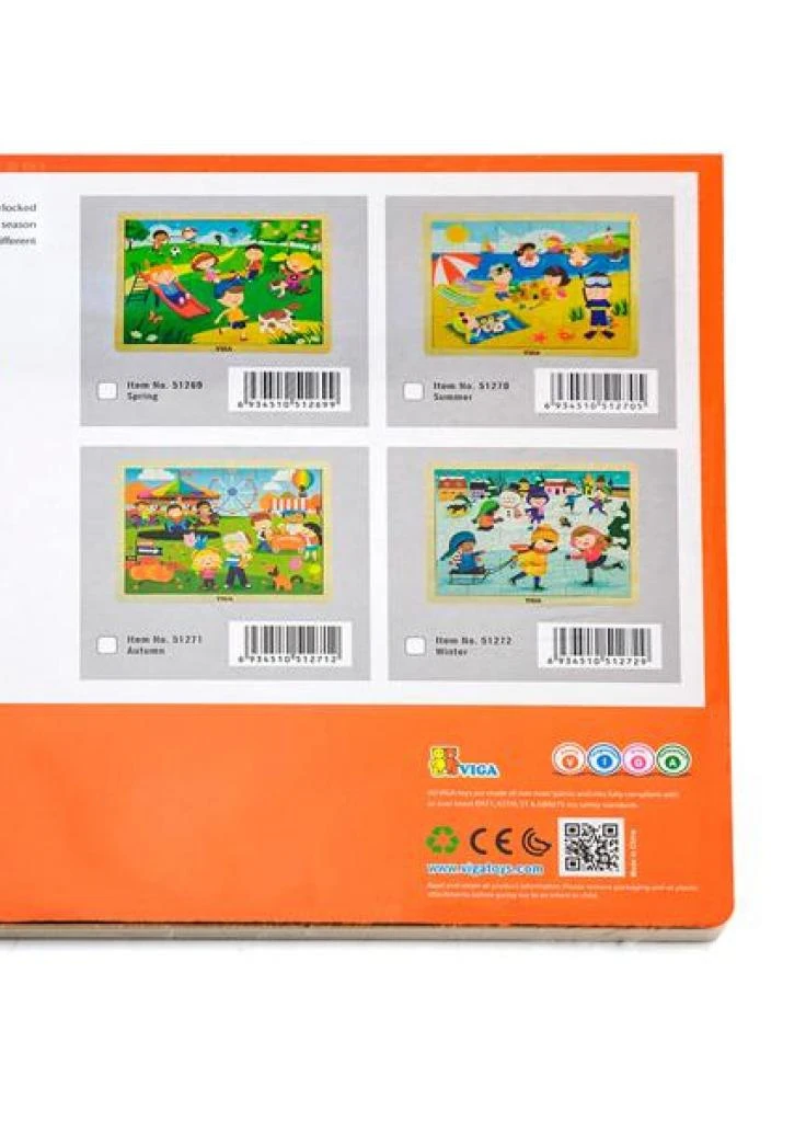 Пазл Времена года. Зима (51272) Viga Toys (202365700)