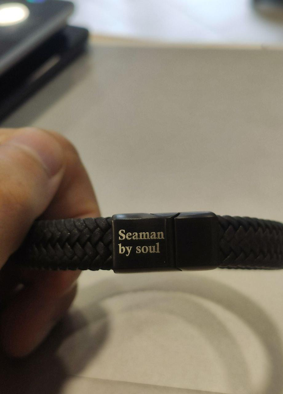 Елітні чоловічі Браслети зі шкіри та каміння Оніксу 18см No Brand (254398558)