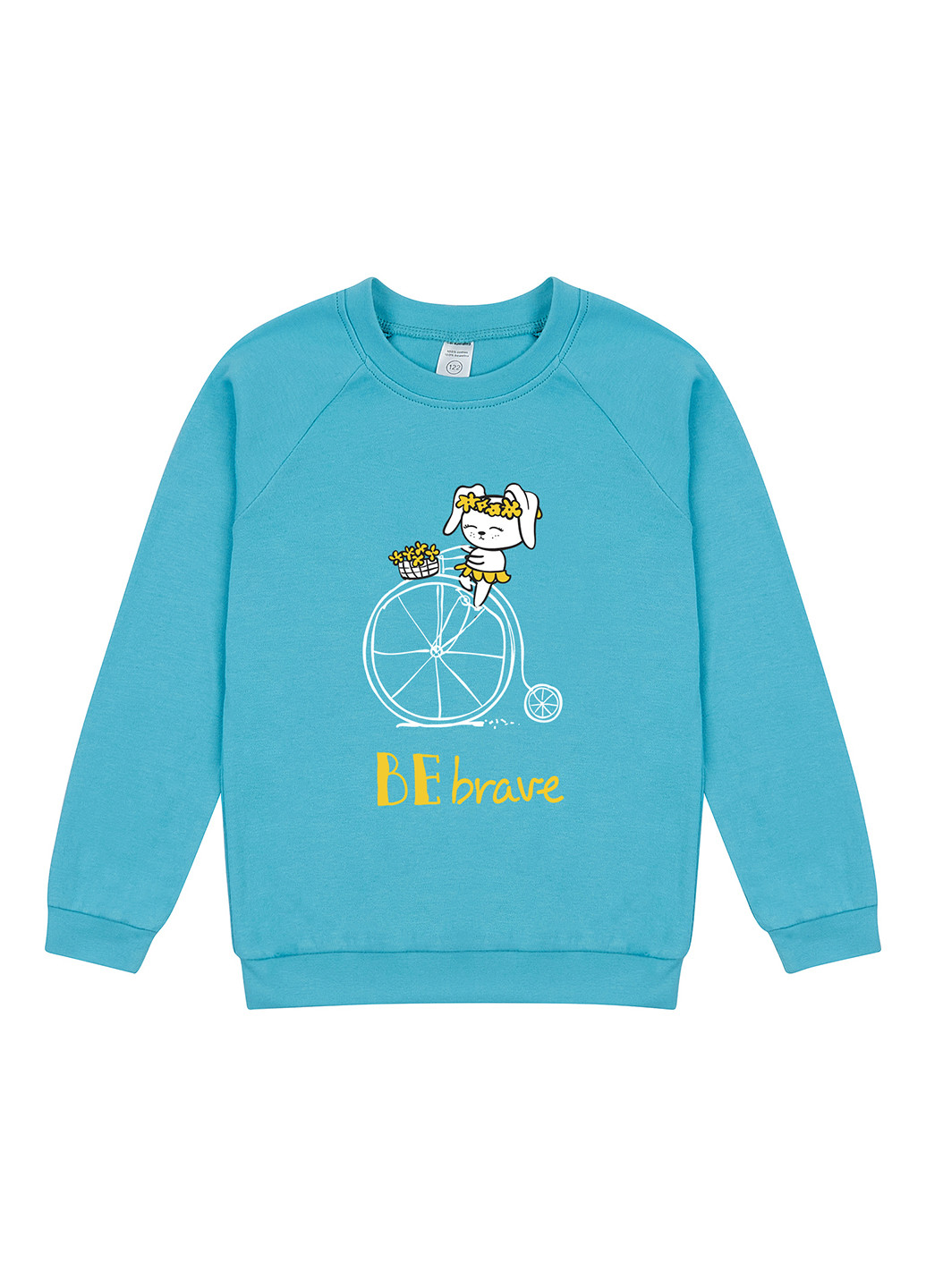 Голубой свитшот Garnamama рисунок без декора (369145617)