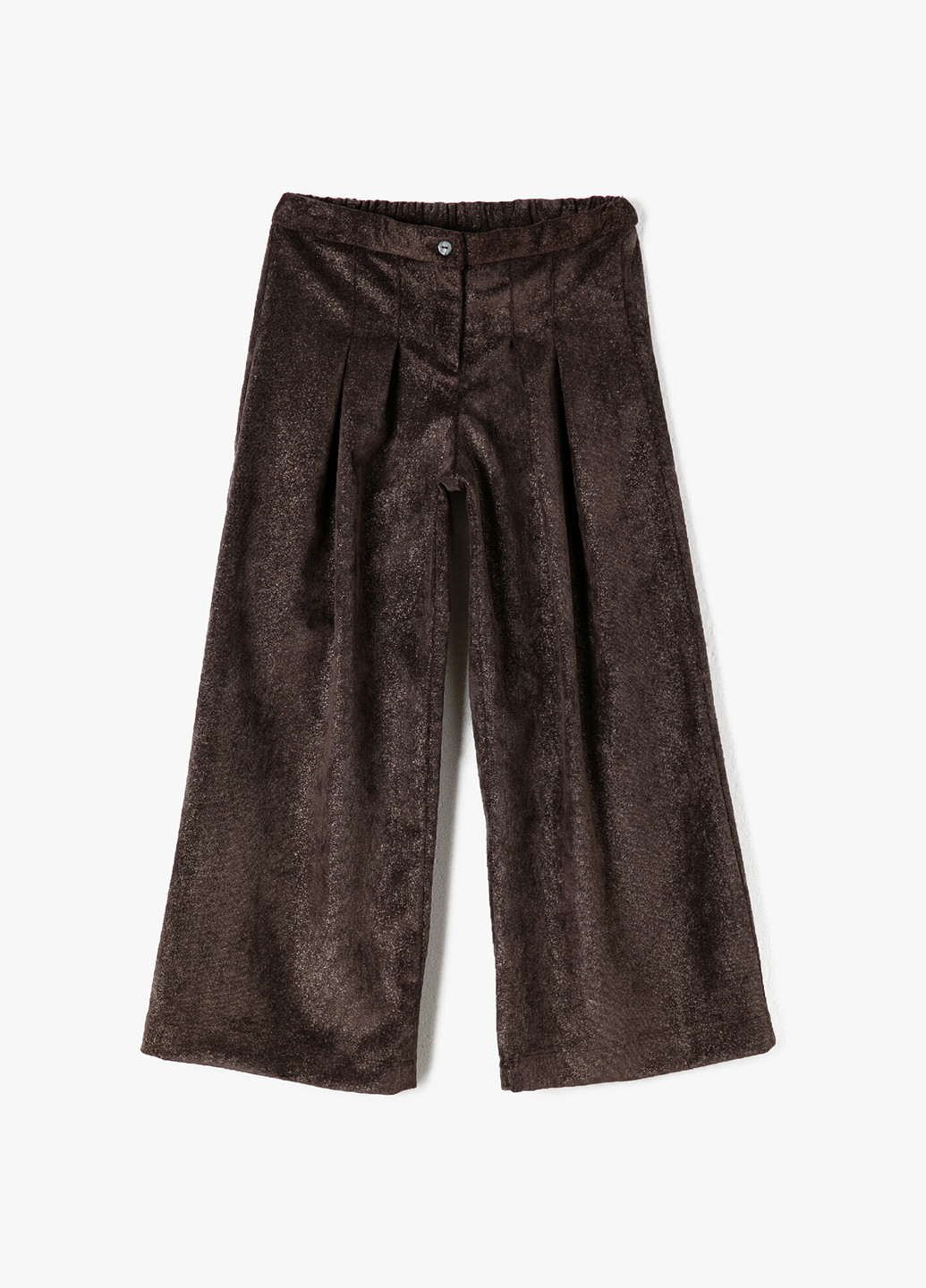 Темно-коричневые кэжуал демисезонные клеш брюки KOTON