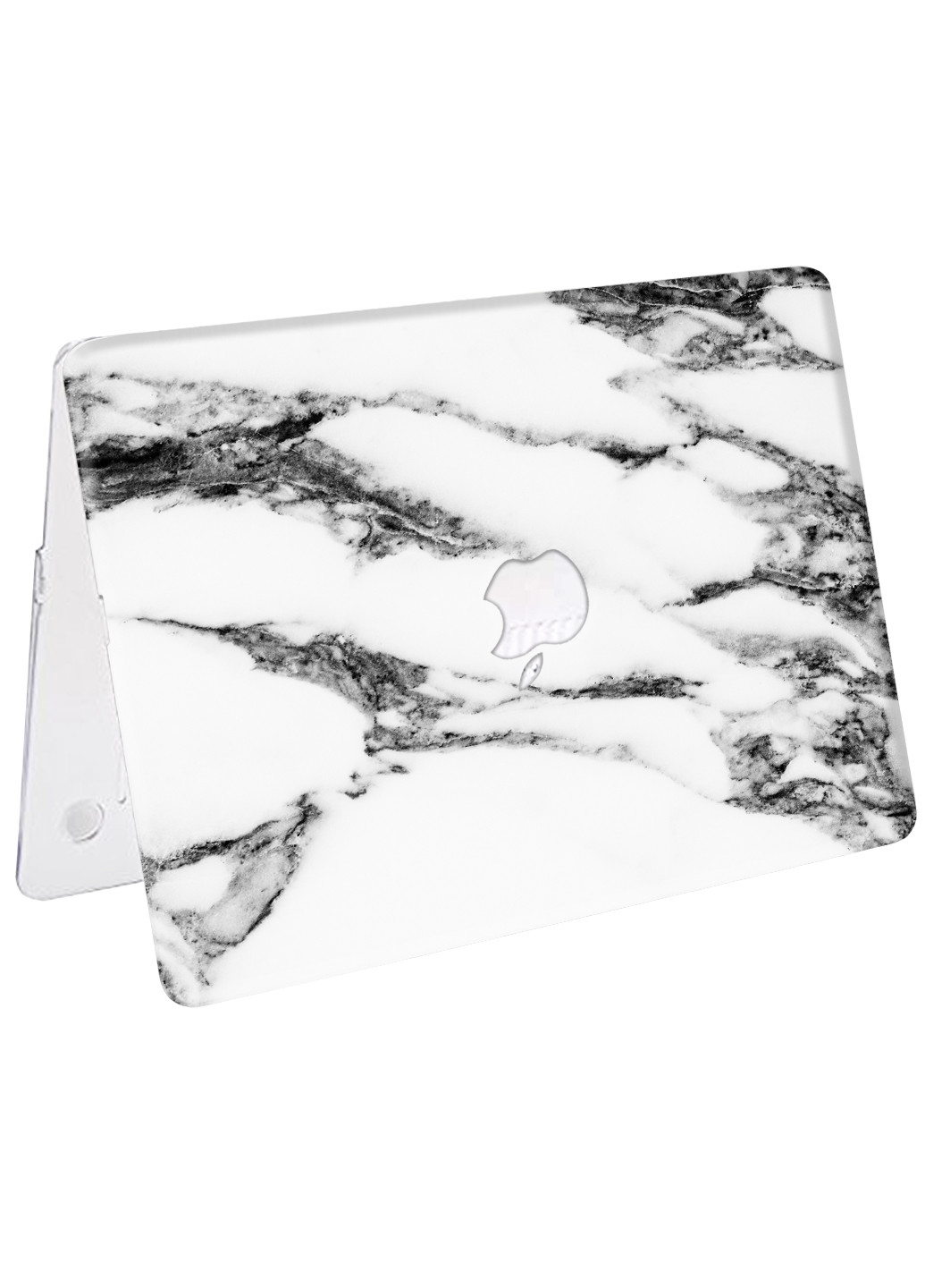 Чохол пластиковий для Apple MacBook Air 13 A1466/A1369 Чорно-білий мармур (Black and white marble) (6351-2325) MobiPrint (218988179)