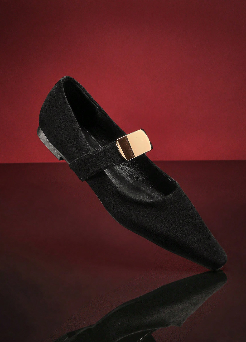 SHEIN Туфлі туфлі-човники чорний з текстиль, китай — демісезон (342081828)