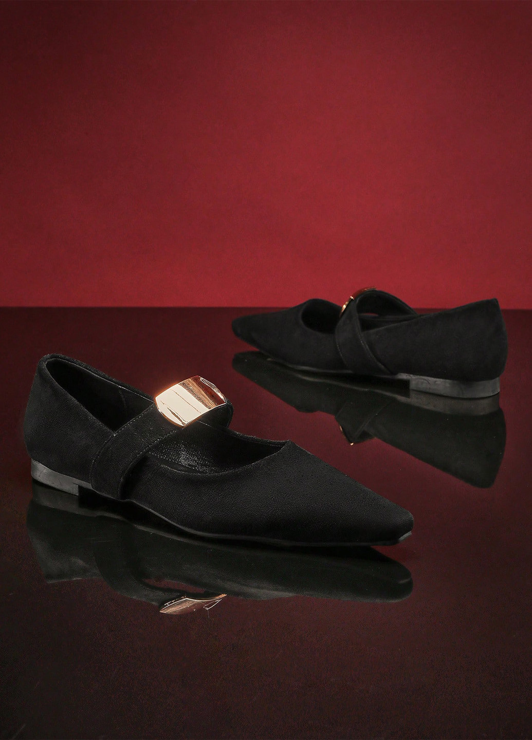 SHEIN Туфлі туфлі-човники чорний з текстиль, китай — демісезон (342081828)