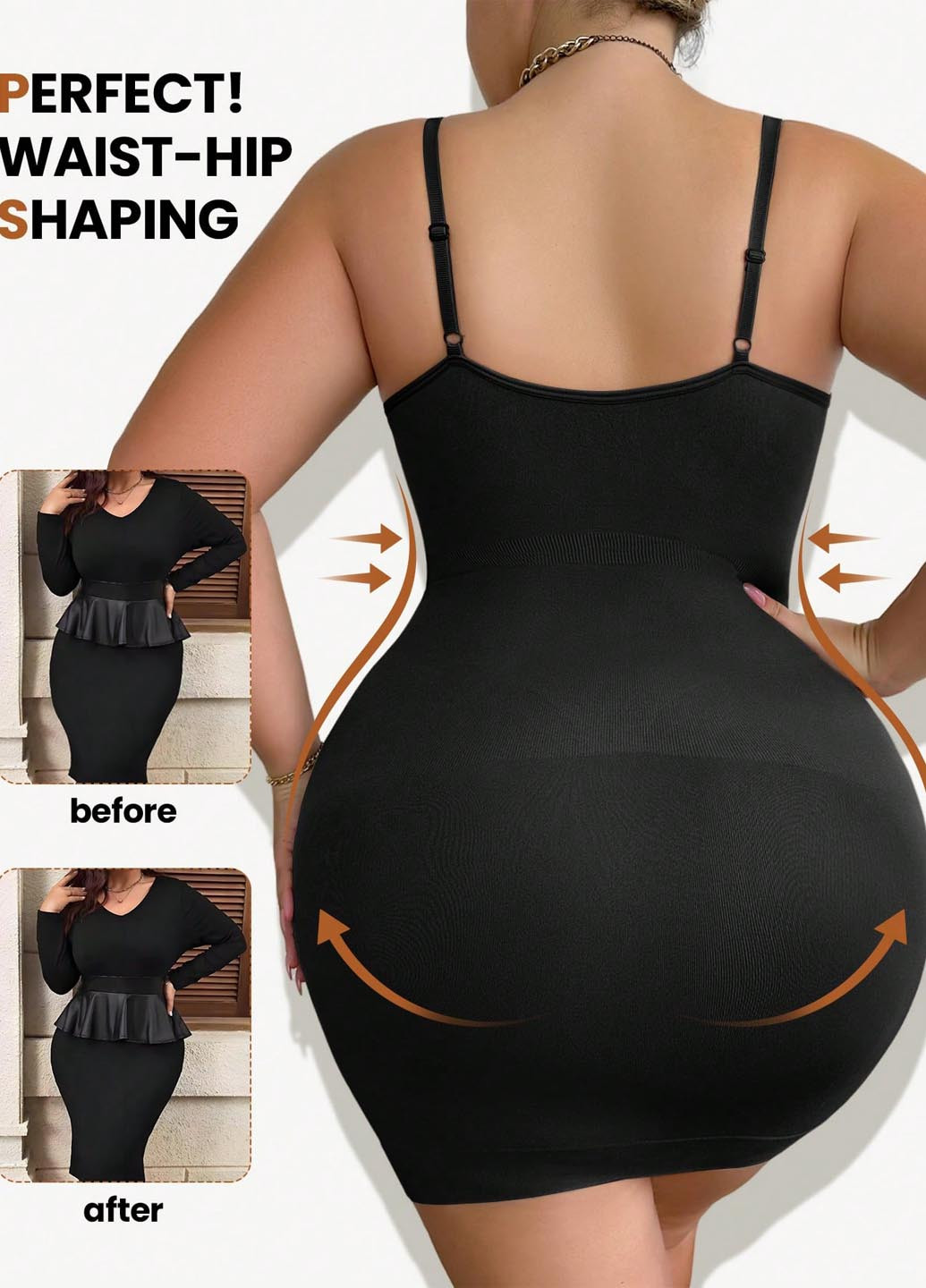 Чорна домашній сукня силуетна SHEIN однотонна