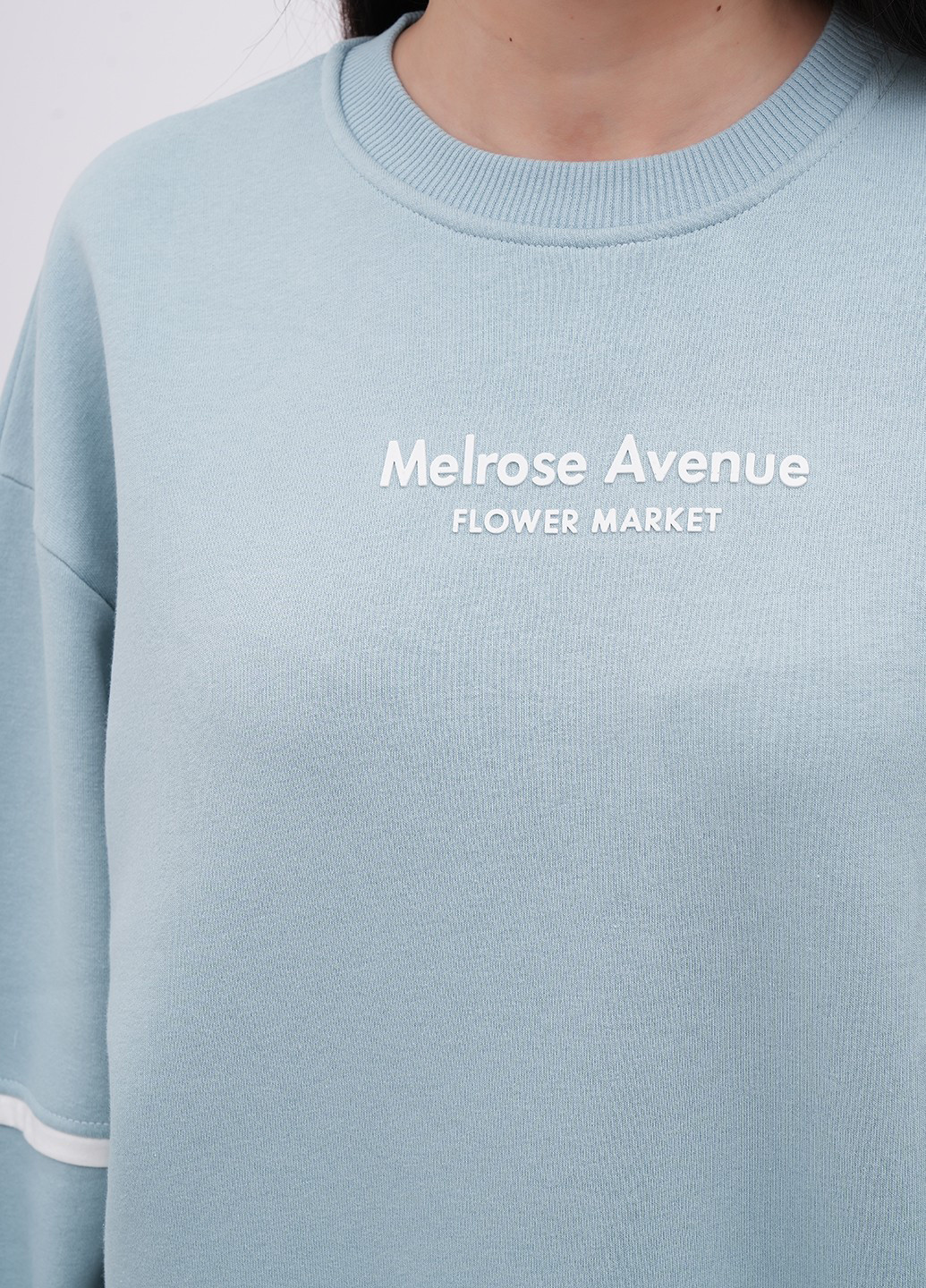 Світло-блакитний світшот EQUILIBRI однотонний (341745024)