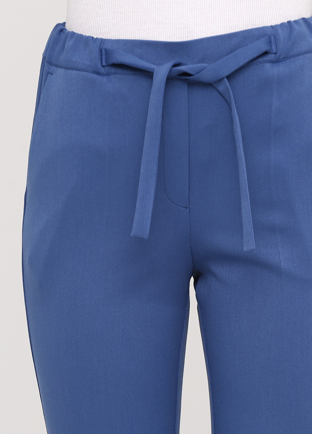 Голубые классические демисезонные зауженные брюки Olga Shyrai for PUBLIC&PRIVATE