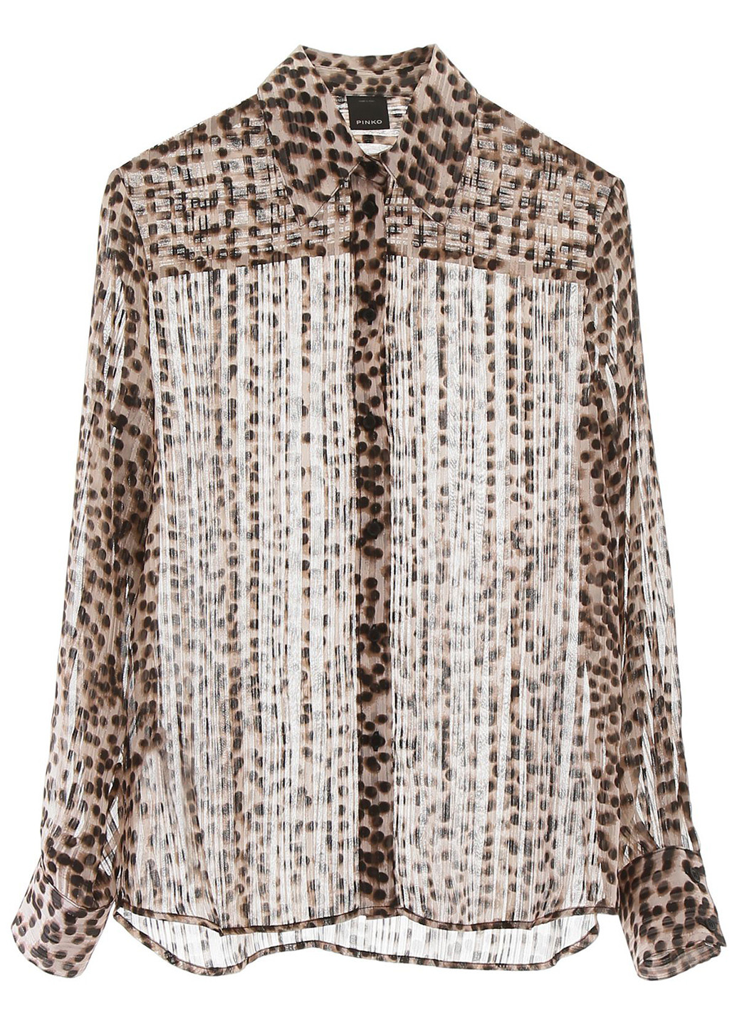 Коричневая блуза Pinko