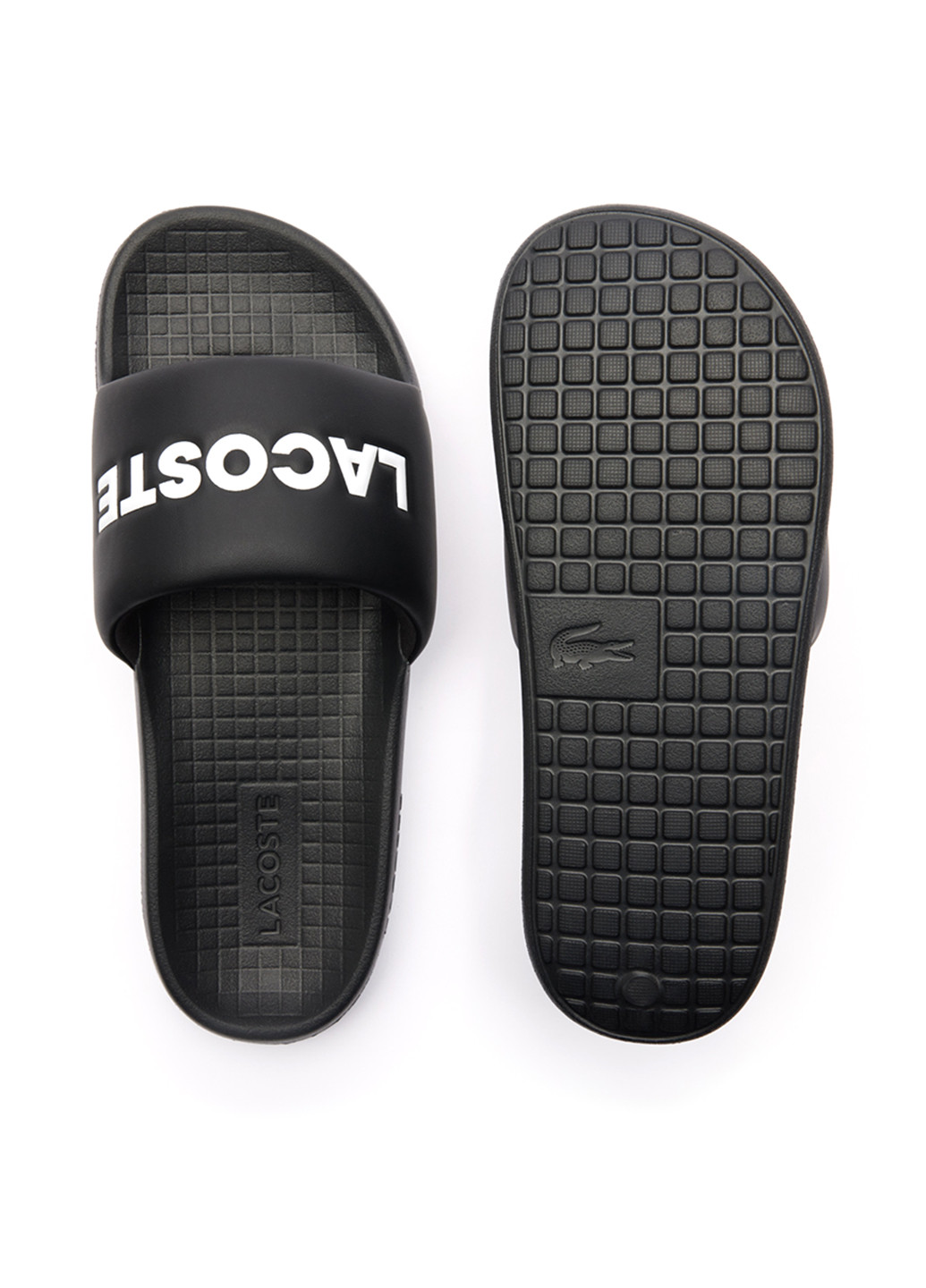 Черные кэжуал шлепанцы Lacoste