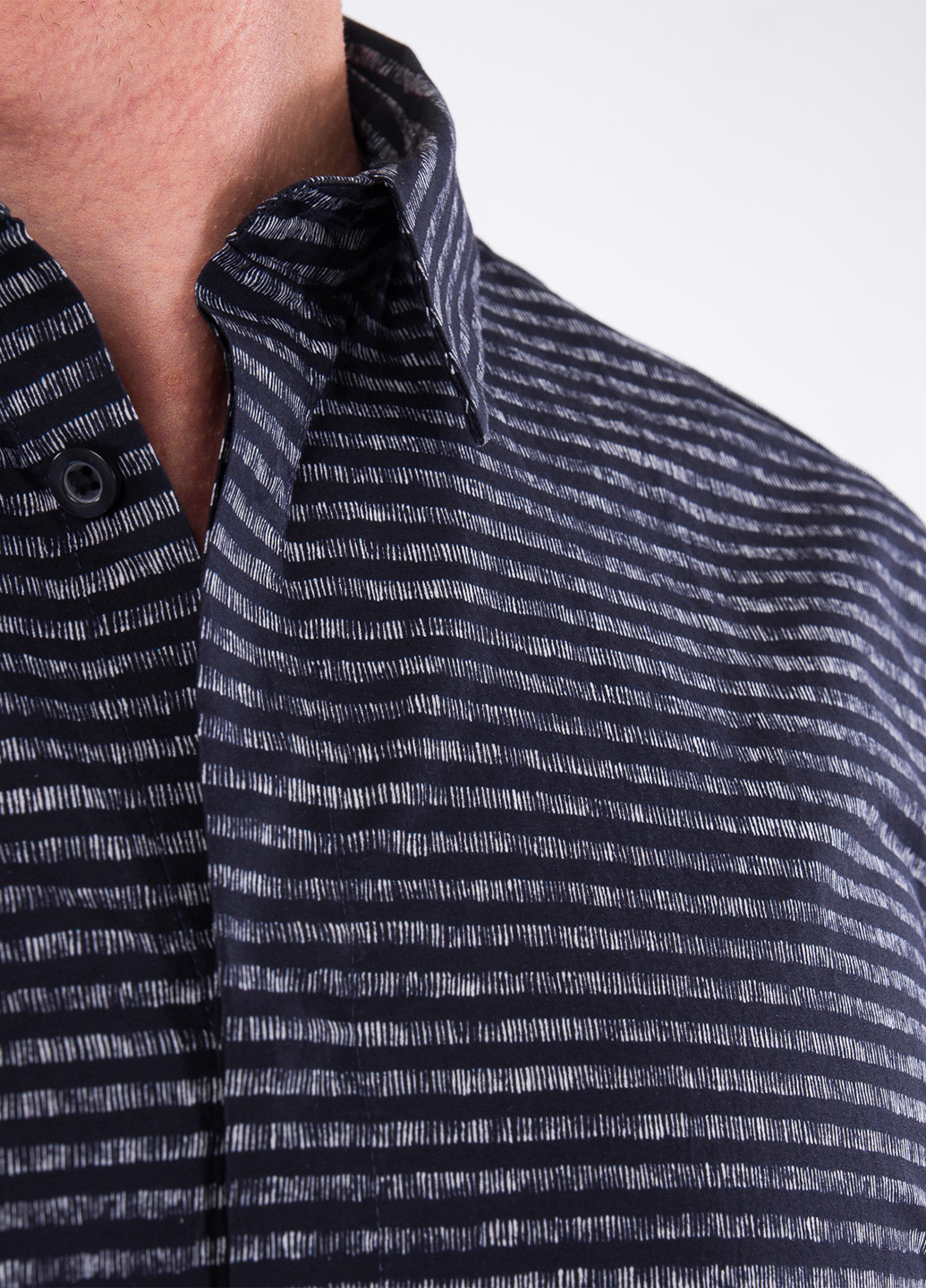 Темно-синяя кэжуал рубашка в полоску Jack & Jones