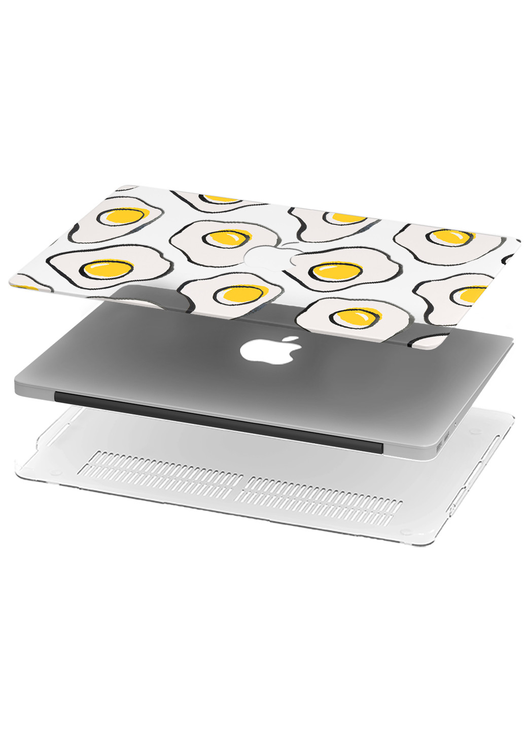 Чохол пластиковий для Apple MacBook Pro Retina 15 A1398 Яєчня, Яйця (Omelette, Eggs) (6353-1880) MobiPrint (218506101)