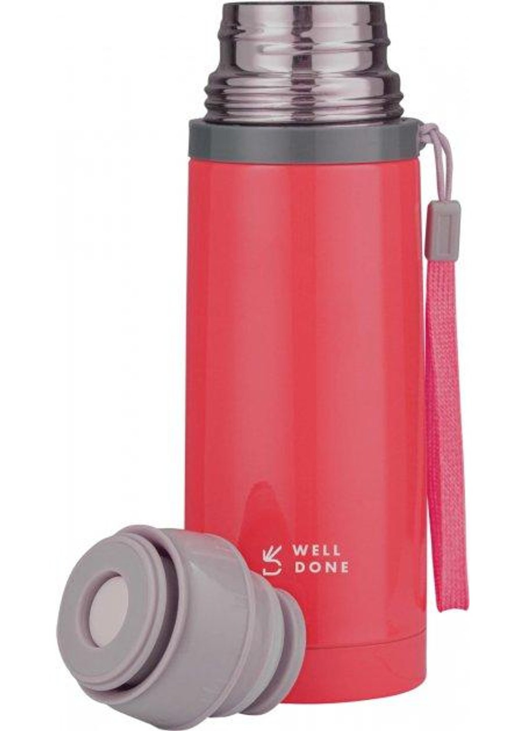 Термос питний Well Done WD-7153R 0.35 л малиновий Power (254861200)
