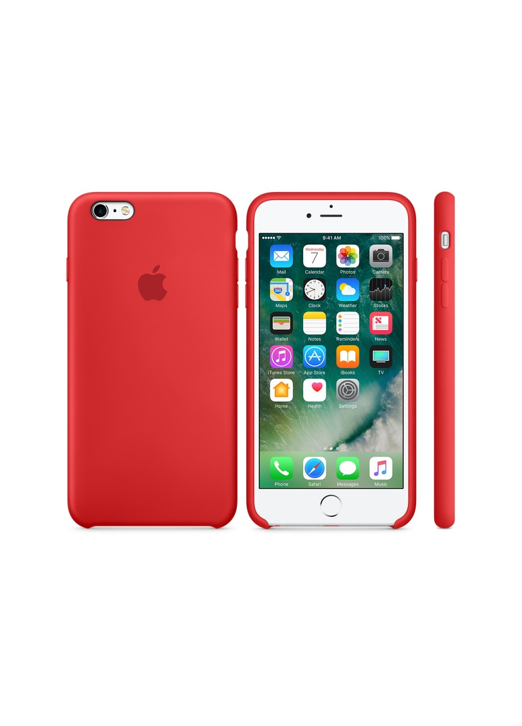 Чехол Silicone Case для iPhone 6+/6s+ red ARM (245963787)
