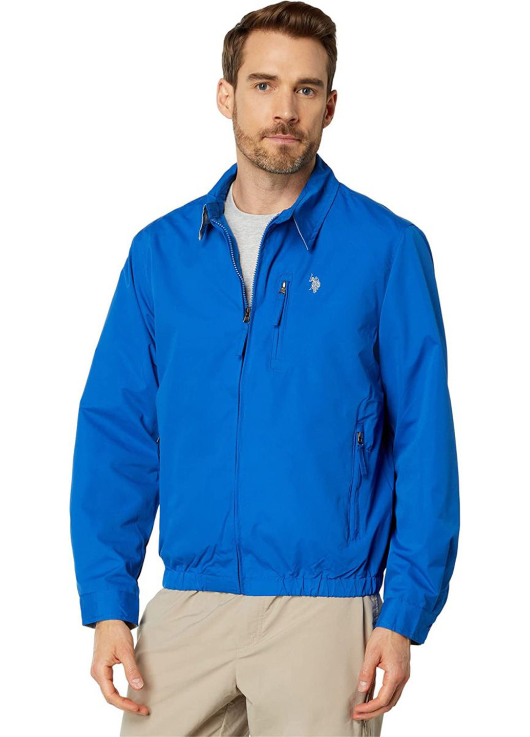 Синя демісезонна куртка U.S. Polo Assn.