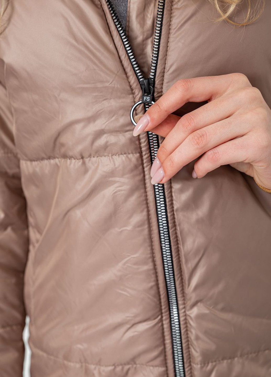 Светло-коричневая демисезонная куртка Ager