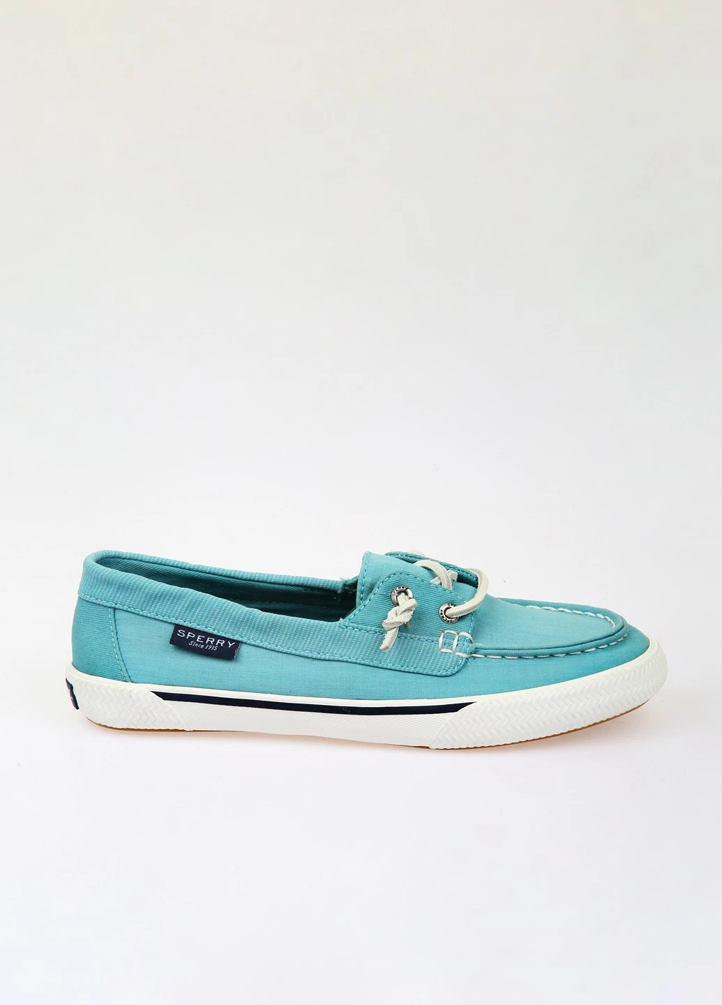 Голубые мокасины Sperry