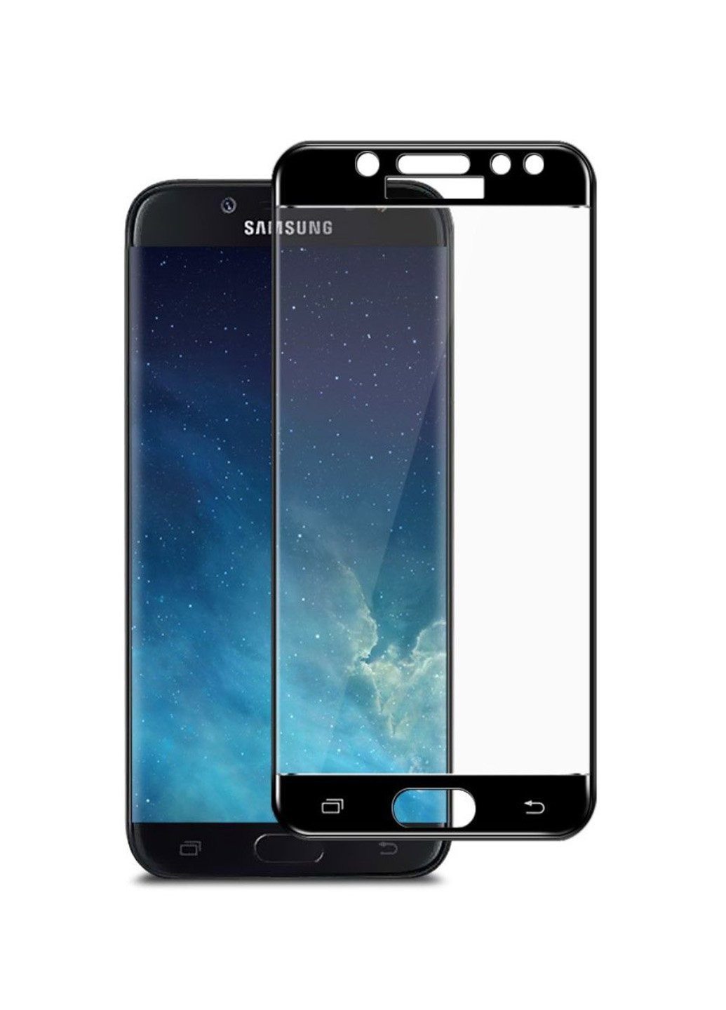 Защитное стекло с рамкой для Samsung J530(black) CAA (96875221)