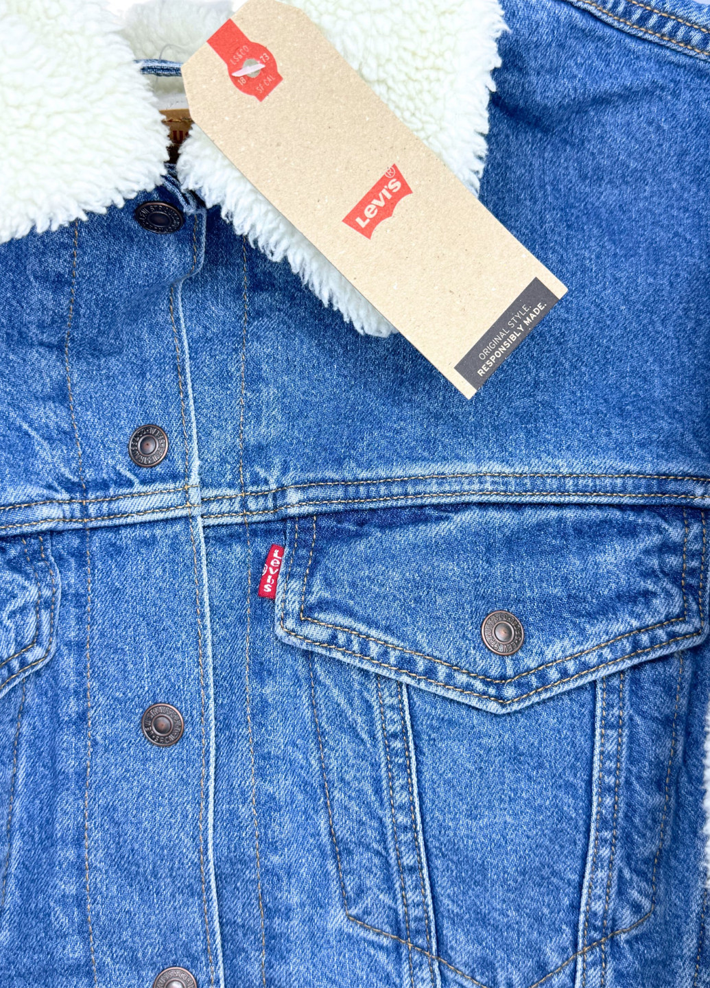 Синяя демисезонная куртка Levi's